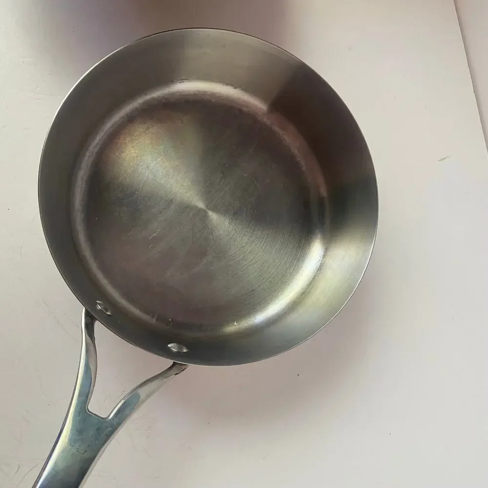 Analon Skillet W/ Lid 3 Quart 2.8 L 5 Ply  Nouvelle Copper Core Base 00014T GUC